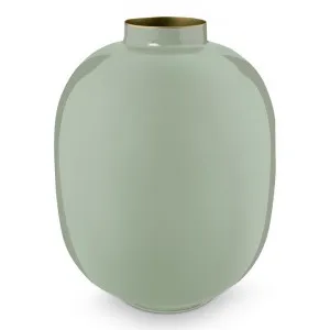 Pip Studio Costa Metal Vase, Large, Green by Pip Studio, a Vases & Jars for sale on Style Sourcebook