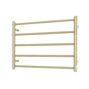 Radiant Round 5 Bar Heated Towel Ladder 750w x 550h Light Gold by Radiant, a Towel Rails for sale on Style Sourcebook