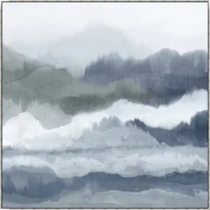 Mountain Mist 2' Canvas in Antique Silver Frame by Style My Home, a Painted Canvases for sale on Style Sourcebook