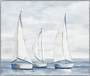 Regatta' Canvas in Antique Silver Frame by Style My Home, a Painted Canvases for sale on Style Sourcebook