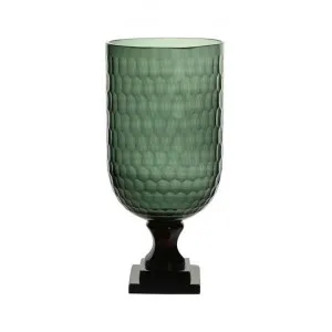 Hunter Honeycomb Glass Goblet Vase, Small, Emerald by Florabelle, a Vases & Jars for sale on Style Sourcebook