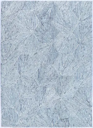 Hexagon Blue Wool Rug by Wild Yarn, a Contemporary Rugs for sale on Style Sourcebook