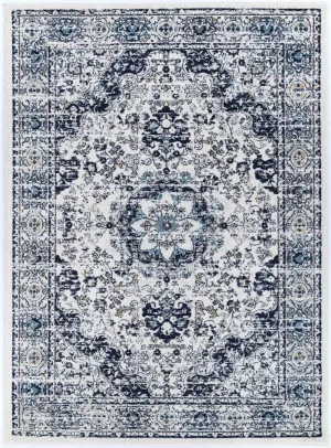 Alpes Navy Multi Traditional Rug by Wild Yarn, a Persian Rugs for sale on Style Sourcebook