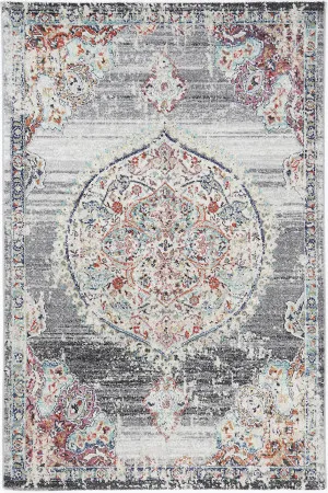 June Medalion Transitional Grey Rug by Wild Yarn, a Persian Rugs for sale on Style Sourcebook