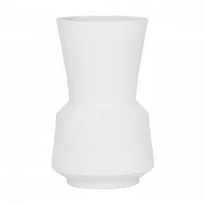 Elandra Vase White - 26cm by James Lane, a Vases & Jars for sale on Style Sourcebook