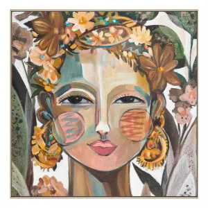 Sinorita Box Framed Canvas in 122x122cm by OzDesignFurniture, a Painted Canvases for sale on Style Sourcebook