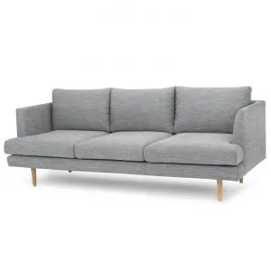 Denmark 3 Seater Fabric Sofa - Graphite Grey - Natural Legs by Interior Secrets - AfterPay Available by Interior Secrets, a Sofas for sale on Style Sourcebook