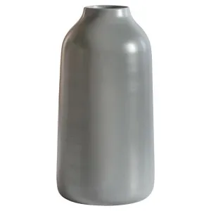 Barbican Iron Bottle Vase, Large, Grey by Casa Bella, a Vases & Jars for sale on Style Sourcebook