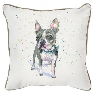 Poyston Watercolour Scatter Cushion, French Bulldog by Casa Bella, a Cushions, Decorative Pillows for sale on Style Sourcebook