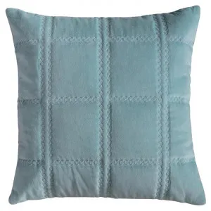Regia Quilted Cotton Velvet Scatter Cushion, Duck Egg Blue by Casa Bella, a Cushions, Decorative Pillows for sale on Style Sourcebook