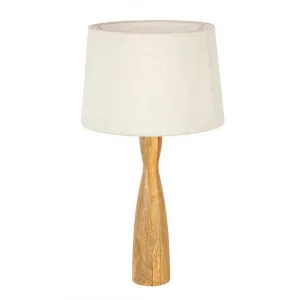 Sarangi Mango Wood Base Table Lamp by Zaffero, a Table & Bedside Lamps for sale on Style Sourcebook