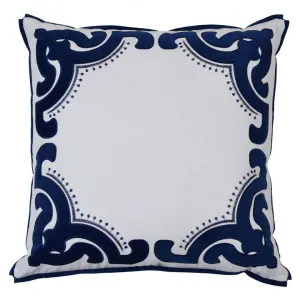 Bronte Velvet & Cotton Scatter Cushion Cover, Navy by COJO Home, a Cushions, Decorative Pillows for sale on Style Sourcebook