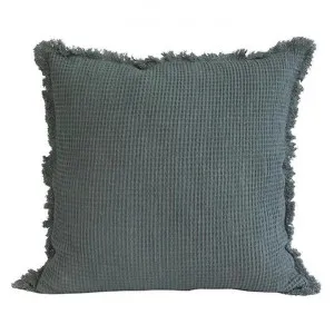Caliente Cotton Waffle Scatter Cushion Cover, Ink by Provencal Treasures, a Cushions, Decorative Pillows for sale on Style Sourcebook