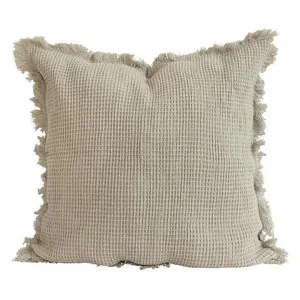 Caliente Cotton Waffle Scatter Cushion Cover, Beige by Provencal Treasures, a Cushions, Decorative Pillows for sale on Style Sourcebook