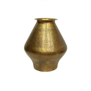Farida Hammered Metal Urn Vase, Small by French Country Collection, a Vases & Jars for sale on Style Sourcebook
