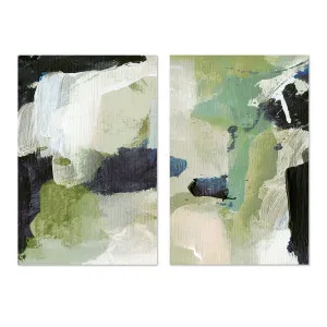 Green Abstract, Set Of 2, By Dan Hobday by Gioia Wall Art, a Prints for sale on Style Sourcebook