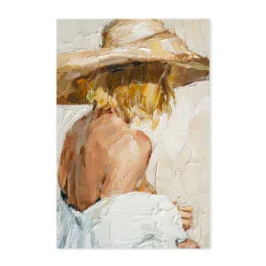 Summer Woman , Hand-painted Canvas by Gioia Wall Art, a Painted Canvases for sale on Style Sourcebook