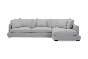 Long Beach Coastal Right-Hand Corner Sofa, Light Grey, by Lounge Lovers by Lounge Lovers, a Sofas for sale on Style Sourcebook