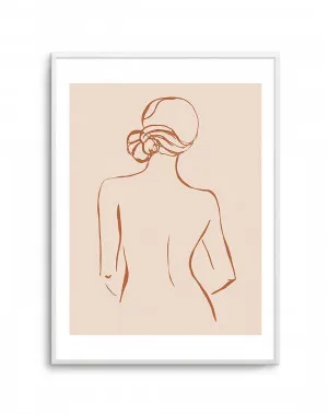 Female Form IV | Terracotta by oliveetoriel.com, a Prints for sale on Style Sourcebook