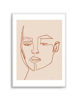 Her Contours | Terracotta by oliveetoriel.com, a Prints for sale on Style Sourcebook