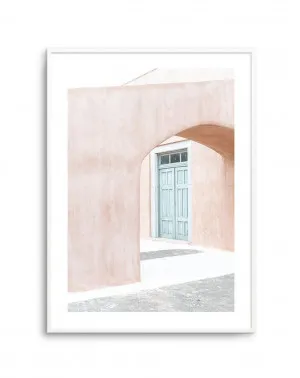 House of Peach I | Santorini by oliveetoriel.com, a Original Artwork for sale on Style Sourcebook