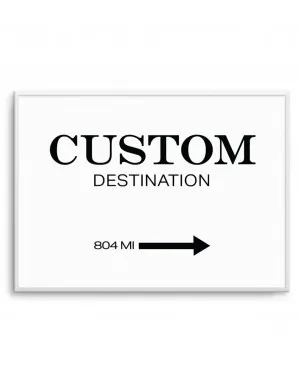 Custom Destination Poster | Personalise Me! by oliveetoriel.com, a Prints for sale on Style Sourcebook