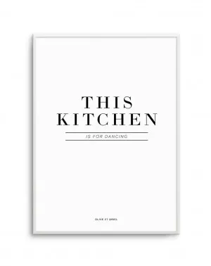 This Kitchen Is For Dancing by oliveetoriel.com, a Prints for sale on Style Sourcebook
