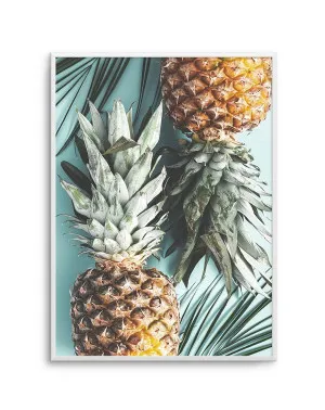 Pineapple In Palms by oliveetoriel.com, a Prints for sale on Style Sourcebook