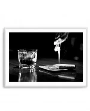 Whiskey & Cigars by oliveetoriel.com, a Prints for sale on Style Sourcebook