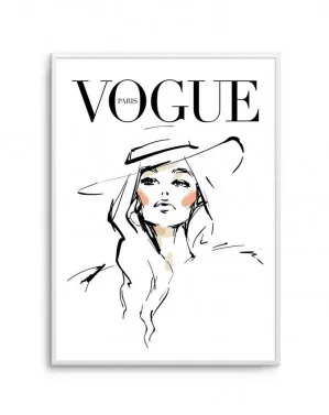 Vogue I | Illustrated by oliveetoriel.com, a Prints for sale on Style Sourcebook