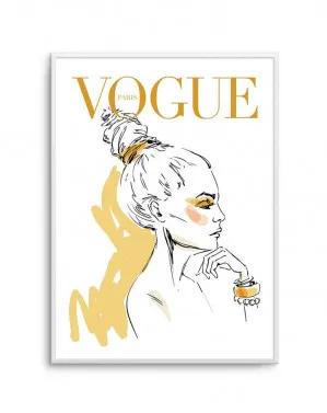 Vogue II | Illustrated by oliveetoriel.com, a Prints for sale on Style Sourcebook