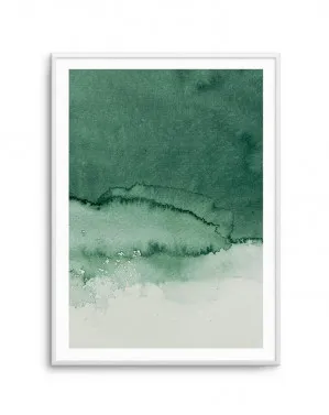 Abstract Green Watercolour III by oliveetoriel.com, a Prints for sale on Style Sourcebook