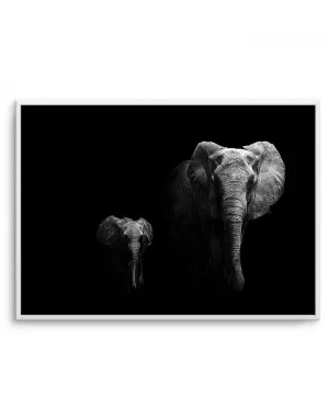 Elephant Par Deux | LS by oliveetoriel.com, a Prints for sale on Style Sourcebook