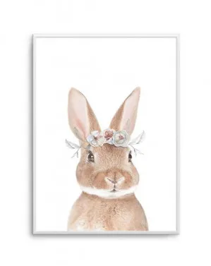 Little Bunny | Flower Crown, Bubble by oliveetoriel.com, a Prints for sale on Style Sourcebook