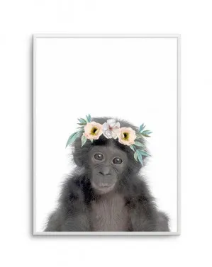 Little monkey | Girls by oliveetoriel.com, a Prints for sale on Style Sourcebook