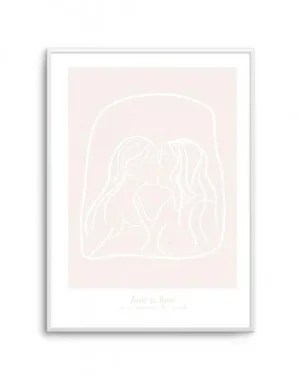 Love Is Love I by oliveetoriel.com, a Prints for sale on Style Sourcebook