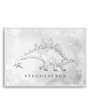 Stegosaurus | Dinosaur Collection by oliveetoriel.com, a Prints for sale on Style Sourcebook