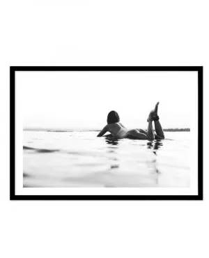 Surfer Girl B&W | LS by oliveetoriel.com, a Prints for sale on Style Sourcebook