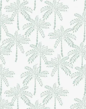 Cruisey Palms | Mint Wallpaper by oliveetoriel.com, a Wallpaper for sale on Style Sourcebook