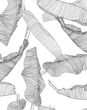 Floating Palm Leaves Wallpaper by oliveetoriel.com, a Wallpaper for sale on Style Sourcebook