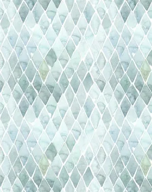 Seafoam Small Tile Wallpaper by oliveetoriel.com, a Wallpaper for sale on Style Sourcebook