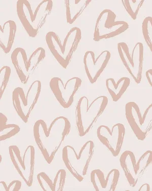 Chocolate Kisses Loveheart Wallpaper by oliveetoriel.com, a Wallpaper for sale on Style Sourcebook
