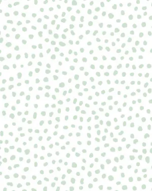 Gigi's Dots Wallpaper in Sage by oliveetoriel.com, a Wallpaper for sale on Style Sourcebook
