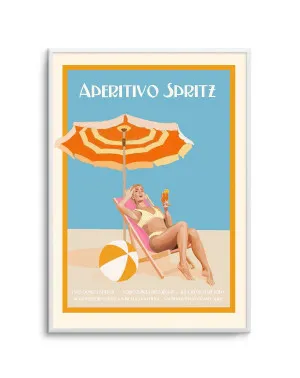 Aperitivo Spritz By Jenny Liz Rome by oliveetoriel.com, a Prints for sale on Style Sourcebook