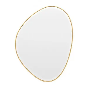Pebble 90cm Organic Shaped Mirror - Brass by Interior Secrets - AfterPay Available by Interior Secrets, a Mirrors for sale on Style Sourcebook
