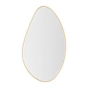 Pebble 120cm Organic Shaped Mirror - Brass by Interior Secrets - AfterPay Available by Interior Secrets, a Mirrors for sale on Style Sourcebook