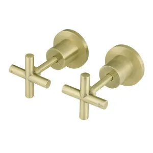 Meir Round Cross Jumper Valve Wall Top Assemblies Tiger Bronze by Meir, a Bathroom Taps & Mixers for sale on Style Sourcebook