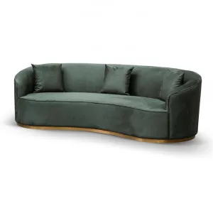 Sosa 3 Seater Sofa - Dark Green Velvet by Interior Secrets - AfterPay Available by Interior Secrets, a Sofas for sale on Style Sourcebook