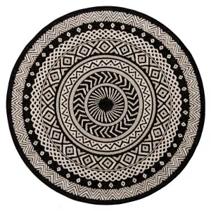 Nairobi Round Indoor / Outdoor Tribal Rug, 160cm by Casa Uno, a Outdoor Rugs for sale on Style Sourcebook