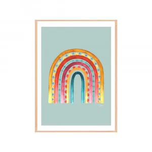 Rainbow Warrior in Haze Fine Art Print | FRAMED Tasmanian Oak Boxed Frame A3 (29.7cm x 42cm) With White Border by Luxe Mirrors, a Artwork & Wall Decor for sale on Style Sourcebook